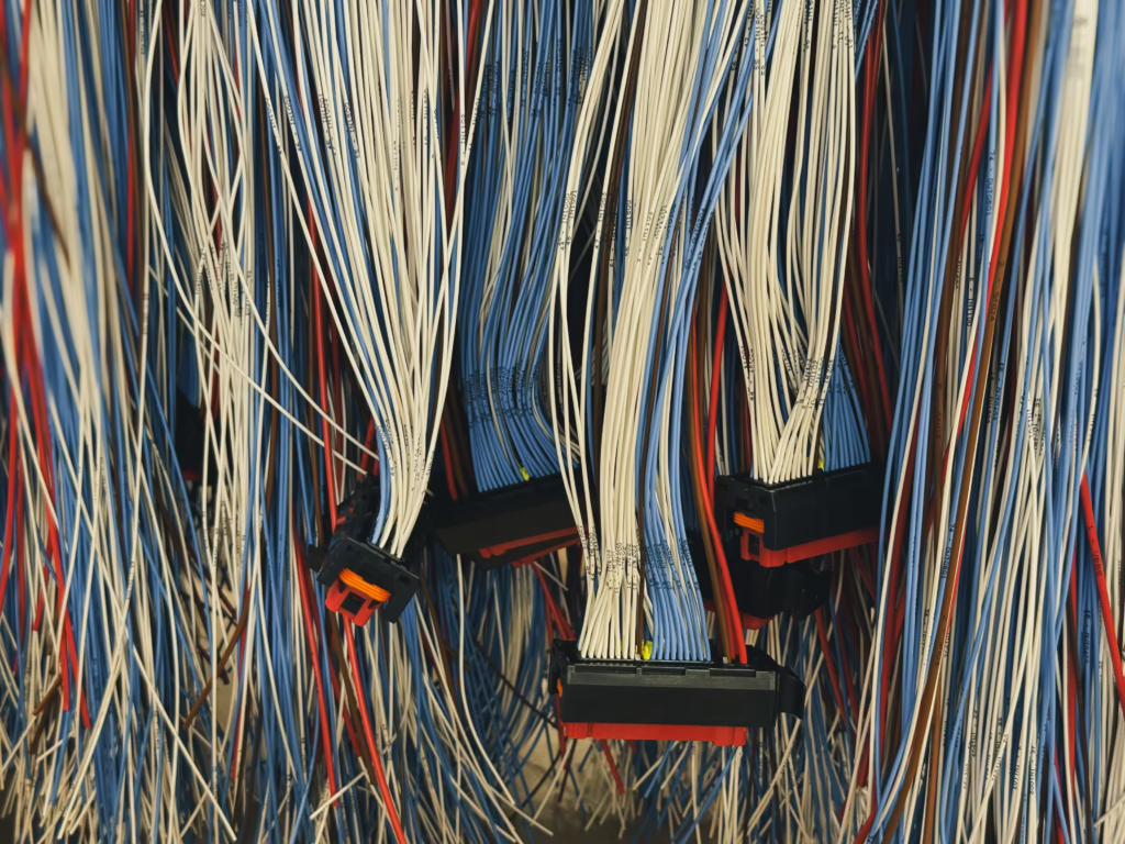 producent wiązek elektrycznych Starpol - gotowe wiązki elektryczne na wieszaku